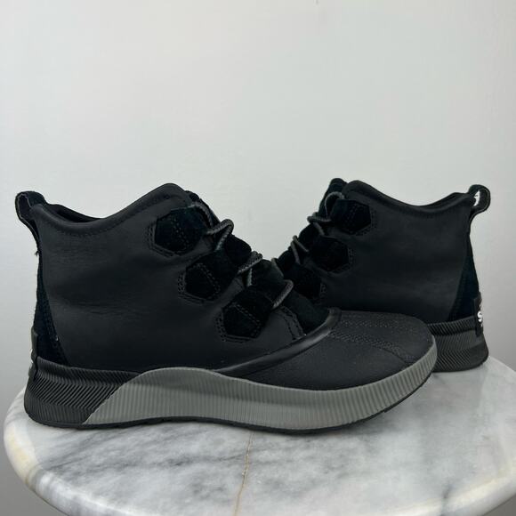 Sorel Women's Black Waterproof Lace Up Classic Winter Snow Duck Boots (Sz 8) - Picture 4 of 9